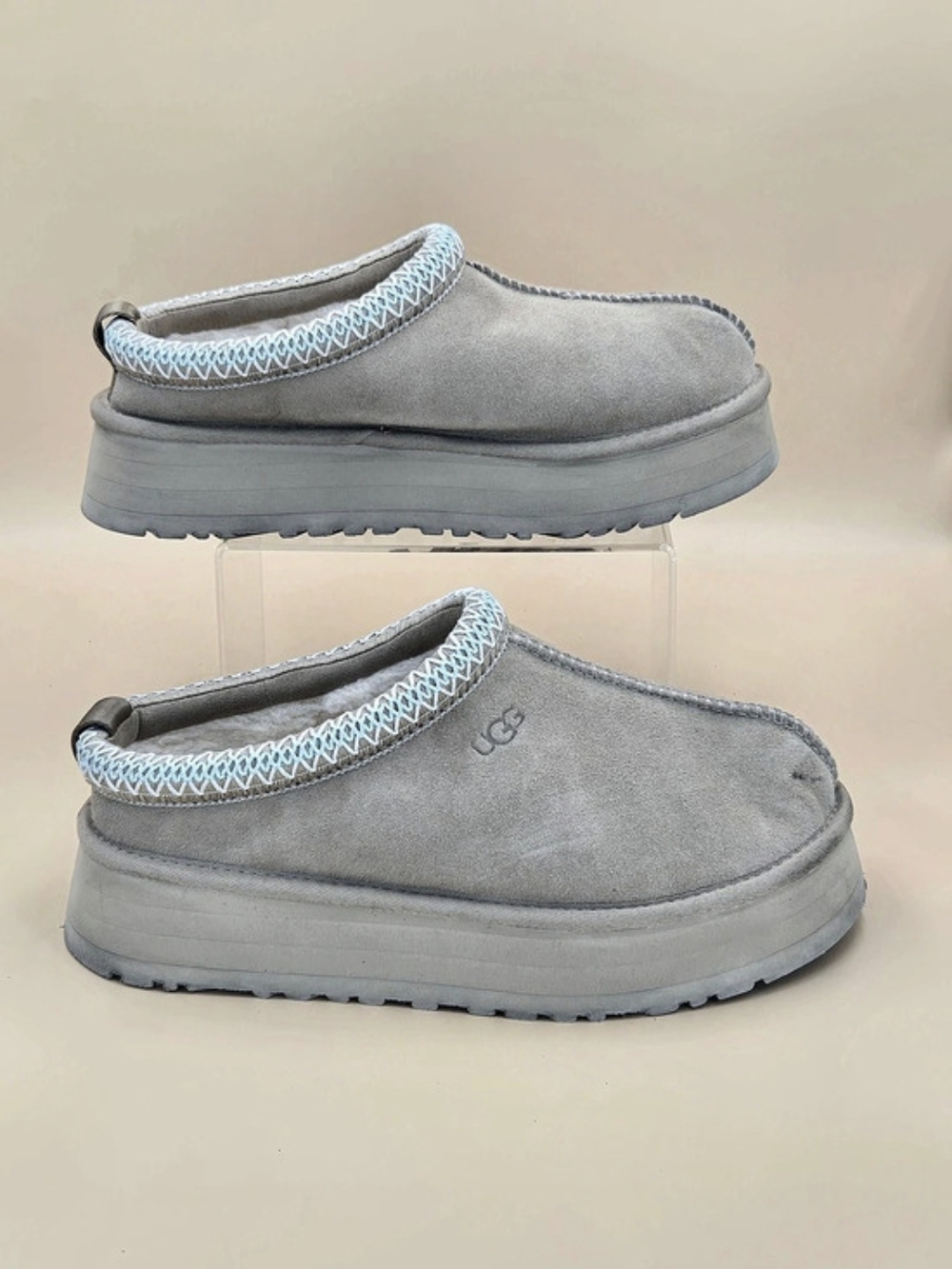 UGG Tazz Platform Slippers Sand Color Women's Size US 8